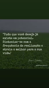 frase positiva de bom dia com plantação ao fundo
